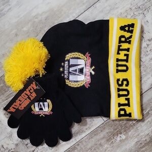 My Hero Academia Plus Ultra Knit Beanie & Gloves